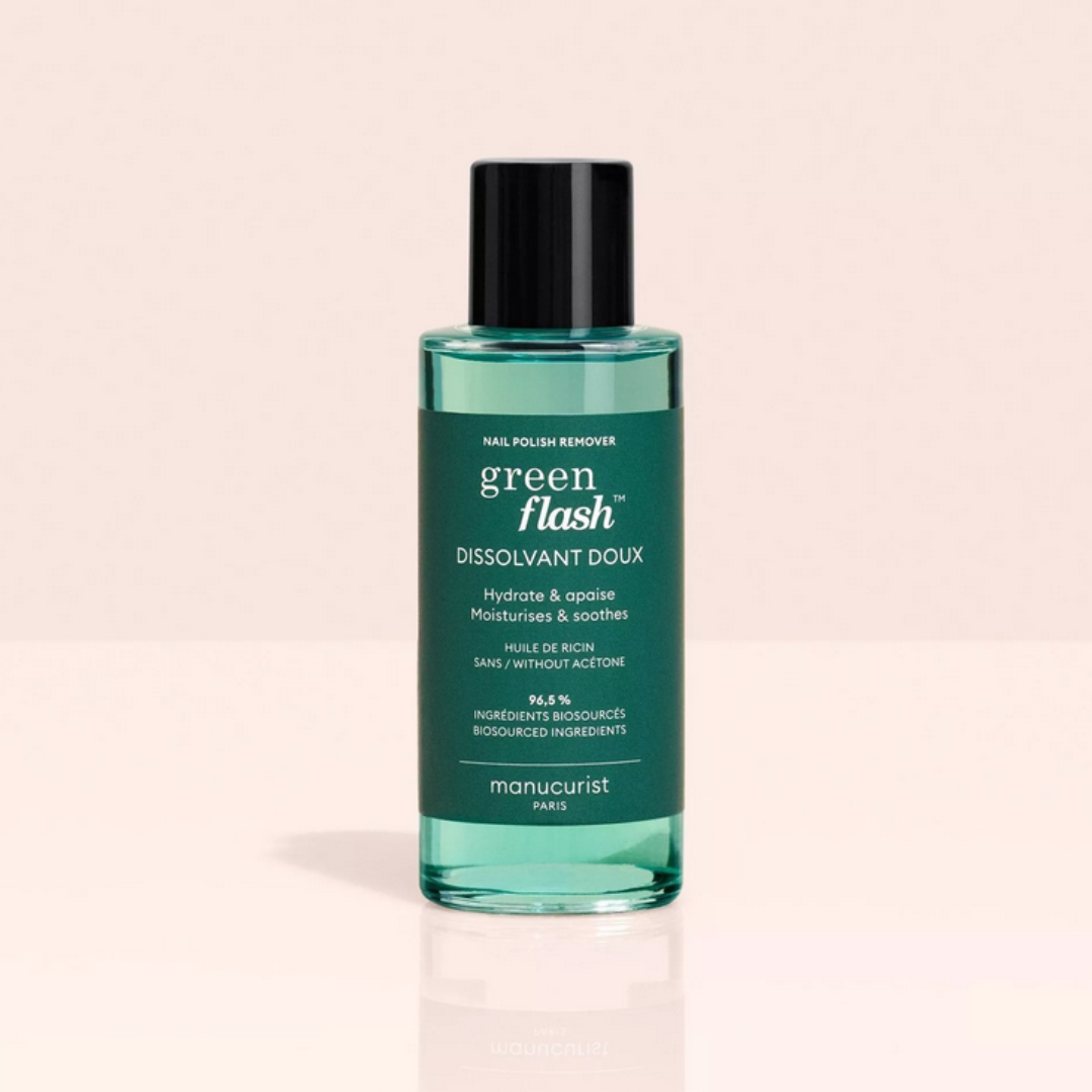 Manucurist - Green Flash - Zmywacz do Lakieru Żelowego bez Acetonu z Olejem Rycynowym - 100ml