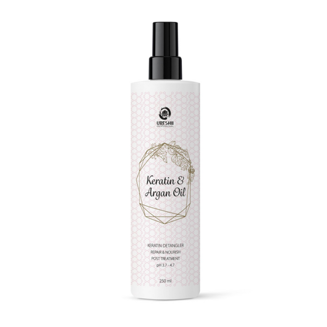 Ureshii - Keratin Argan - Spray Ułatwiający Rozczesywanie z Keratyną i Olejkiem Arganowym - 250ml