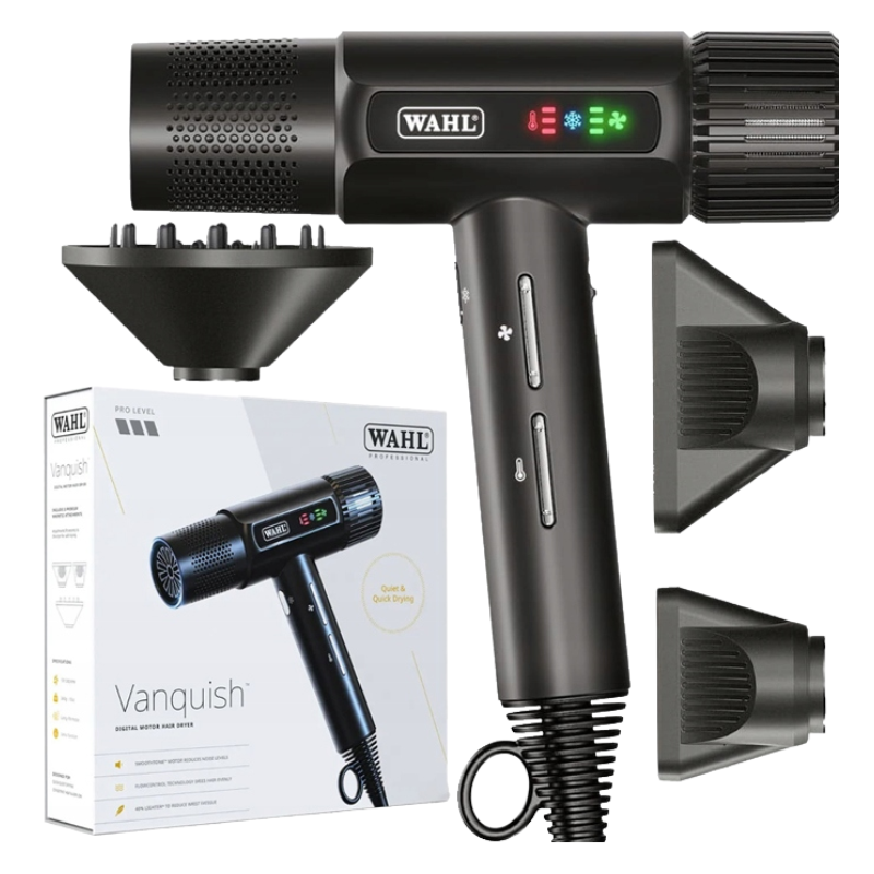 Wahl suszarka vanquish black digital motor