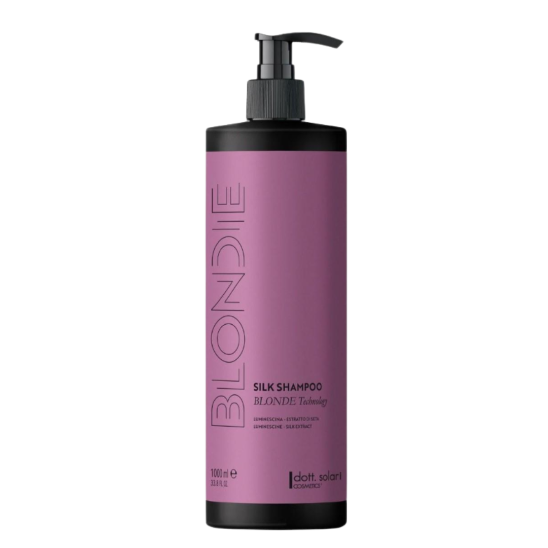Dott Solari BLONDIE Silk szampon z jedwabiem z pompką 1000ml