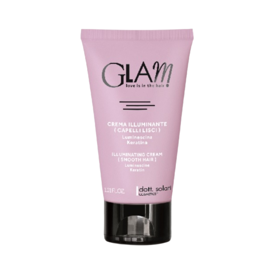 Dott. Solari - Glam Illuminante - Maska Rozświetlająco-Wygładzająca do Włosów Prostych z Luminescyną i Keratyną - 175ml