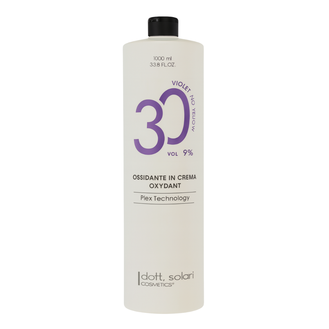 Dott. Solari - Olea - Oksydant Kremowy do Koloryzacji 30 vol 9% No Yellow z Technologią Plex - 1000ml