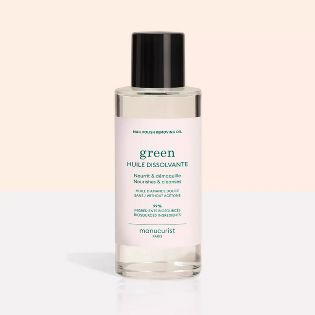 Manucurist - Green - Olejkowy Zmywacz do Lakieru Nawilżający z Olejem ze Słodkich Migdałów i Witaminą E - 100ml