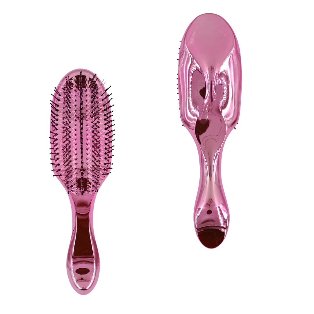 Scalp Brush - Hair Care - Szczotka do Rozczesywania i Masażu Skóry Głowy Różowa