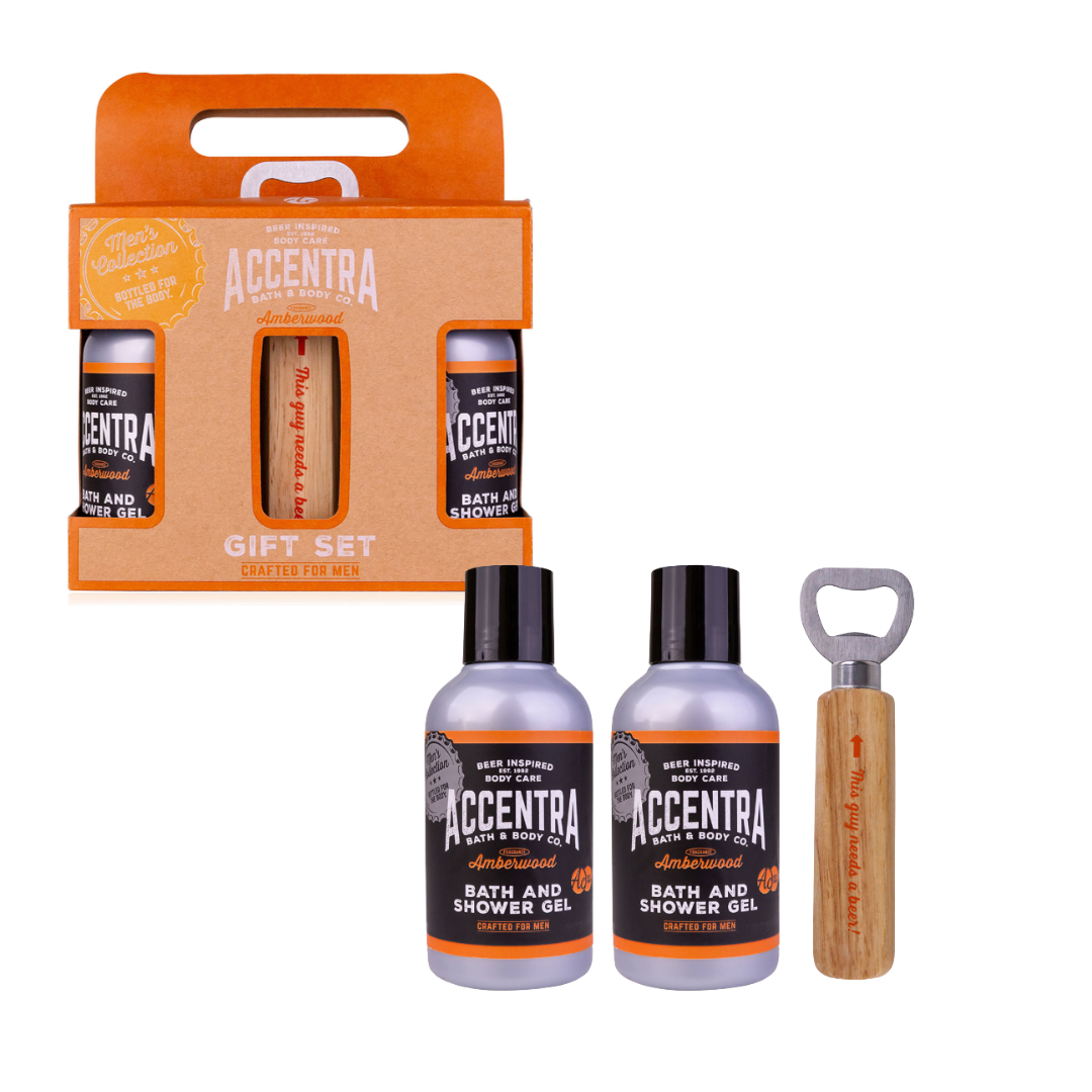  Zestaw dla Mężczyzny: Żel pod Prysznic 2x150ml & Otwieracz